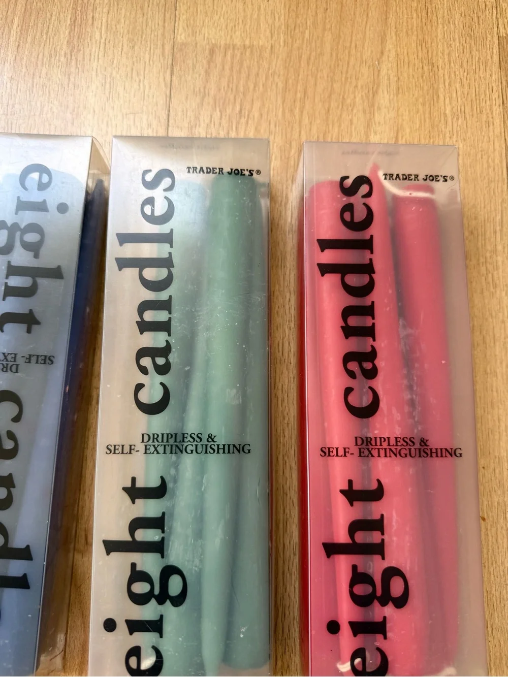 15 Trader Joe’s dripless tapered wax candles